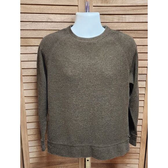Banana Republic Mens Crewneck Lightweight Sweater Solid Brown Size Medium M - Picture 1 of 5